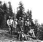 Price Ellison's Crown Mountain expedition party in 1910